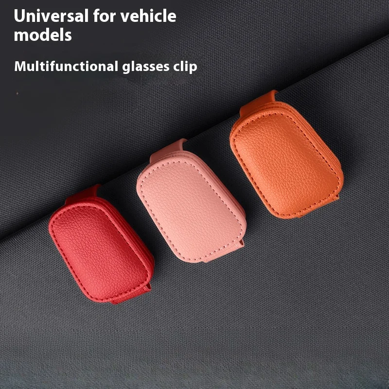 Magnetic Leather Sunglasses Holder - Image 4