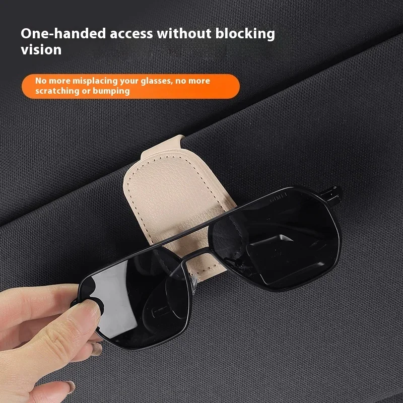 Magnetic Leather Sunglasses Holder - Image 6