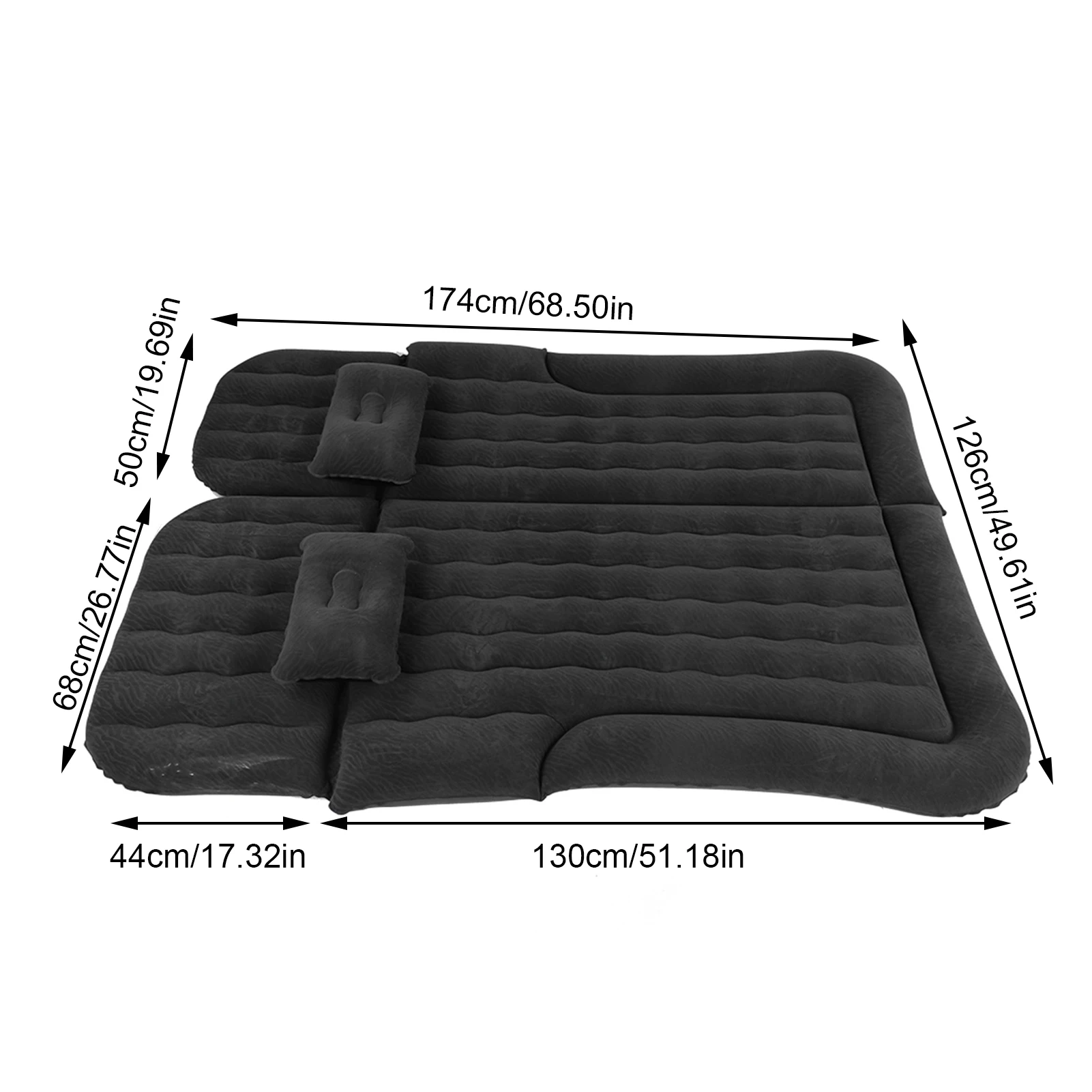 2-in-1 Multifunction Inflatable Car Travel Bed - Image 6