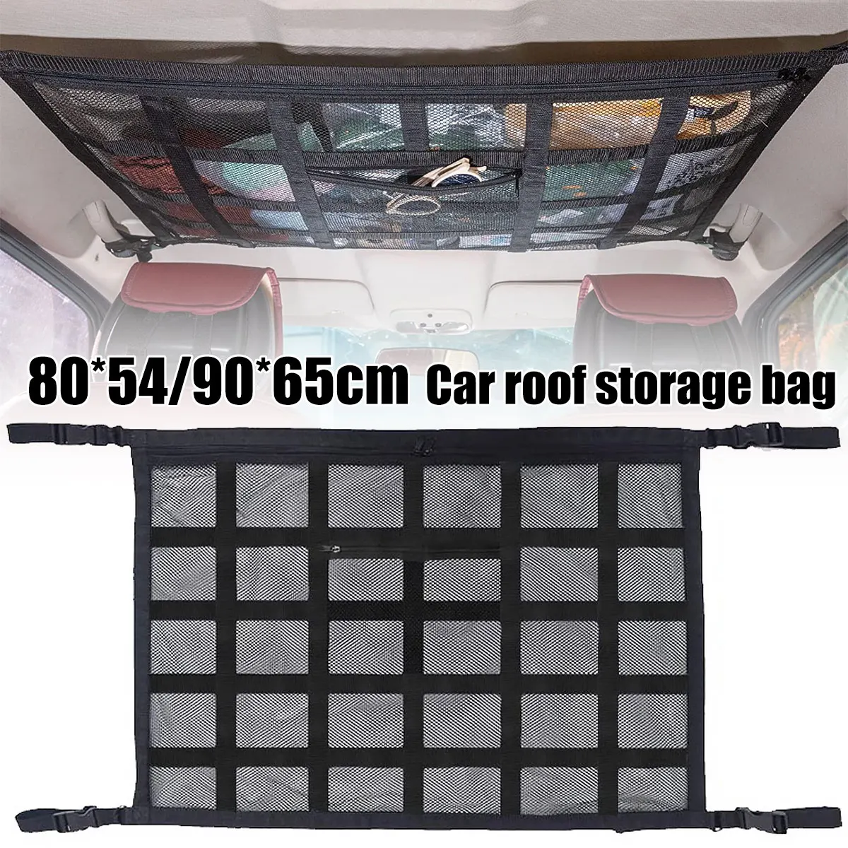 Car Ceiling Cargo Net Storage Organiser