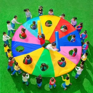 Multi-Person Whack-a-Mole Parachute Game